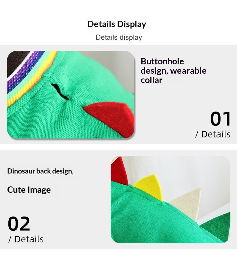 Sausage Dog Special Dinosaur Vest Dog Outdoor Comfortable Clothes Pet Four-legged Clothes Cute Photo Pet Clothes