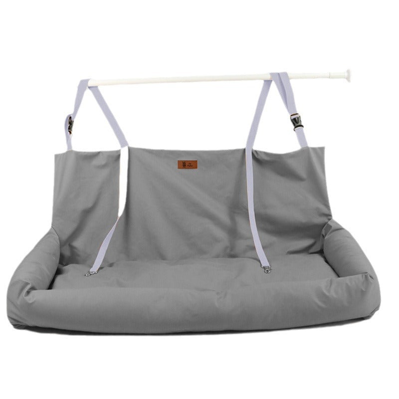 High-end Car Dog Bed Dual-seat Rear Pet Kennel Mat Waterproof Car Safety Seat