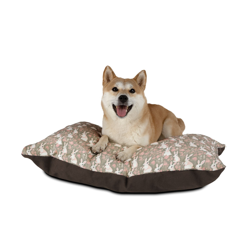 Blushing Meadow Bunny Parade Pattern - Pet Bed Pet Zen