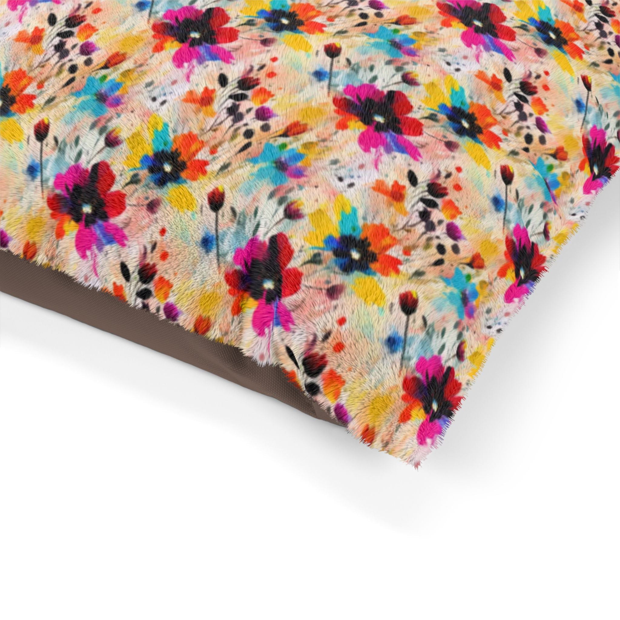 Wildflower Confetti in Watercolor Bloom - Pet Bed Pet Zen