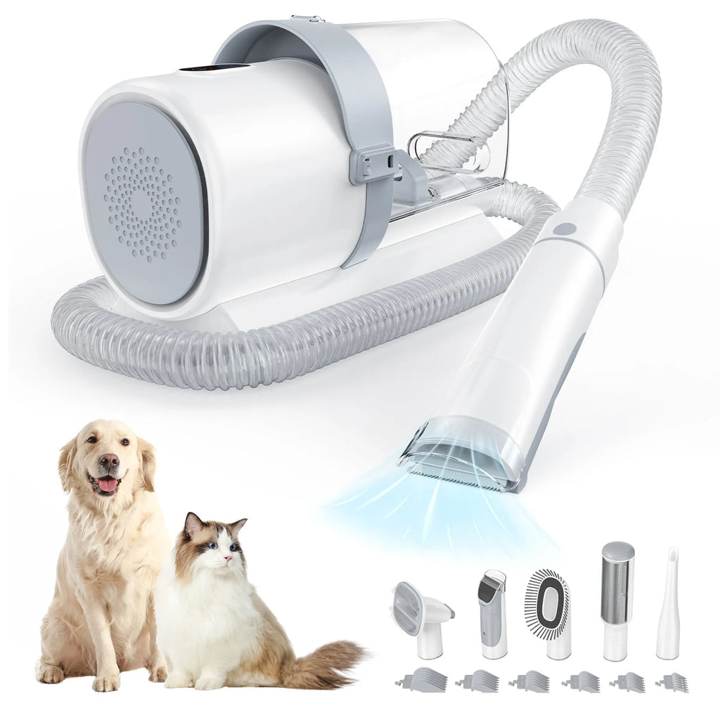 Professional Pet Grooming Clippers with 2.5L Cup, 3 Suction Modes
