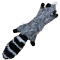 Raccoon Plush 22" Flattie Dog Toy with Squeakers and Crinkle