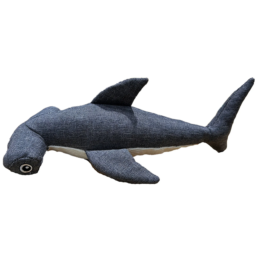 Hammerhead Shark Pet Toy, Dog Toy with Squeaker and Crinkle