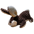 Brown Rabbit Textured Plush Small Dog Toy with Squeaker