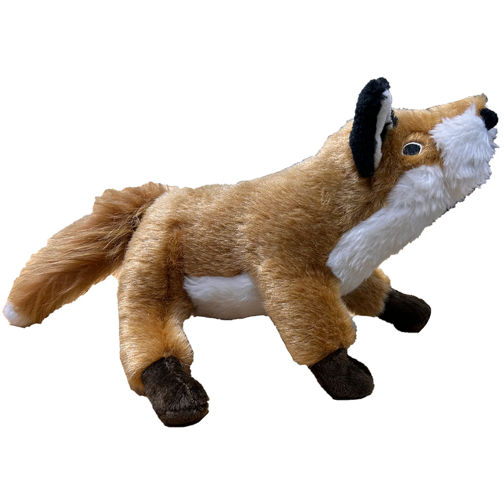 Realistic Plush Fox Dog Toy w/ Squeaker