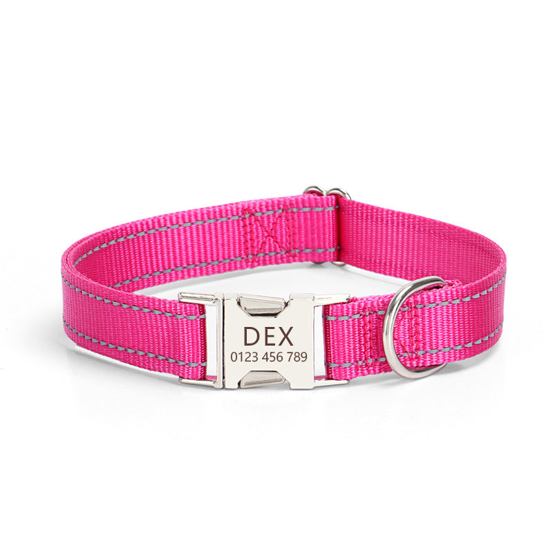 Nylon Reflective String Dog Collar