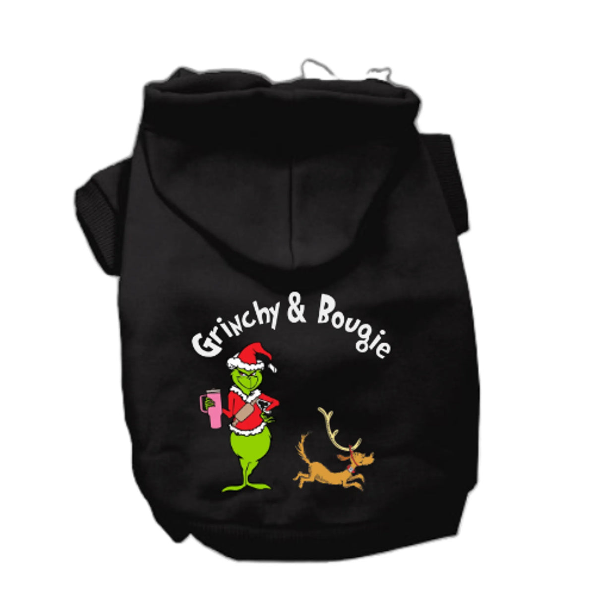Grinchy and Bougie- Dog Hoodie