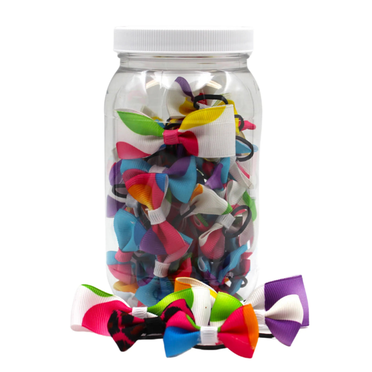 GD123 | 50-100 Balloon Groomers Dinky Dog/ Cat bows in jar|Pets Ribbons