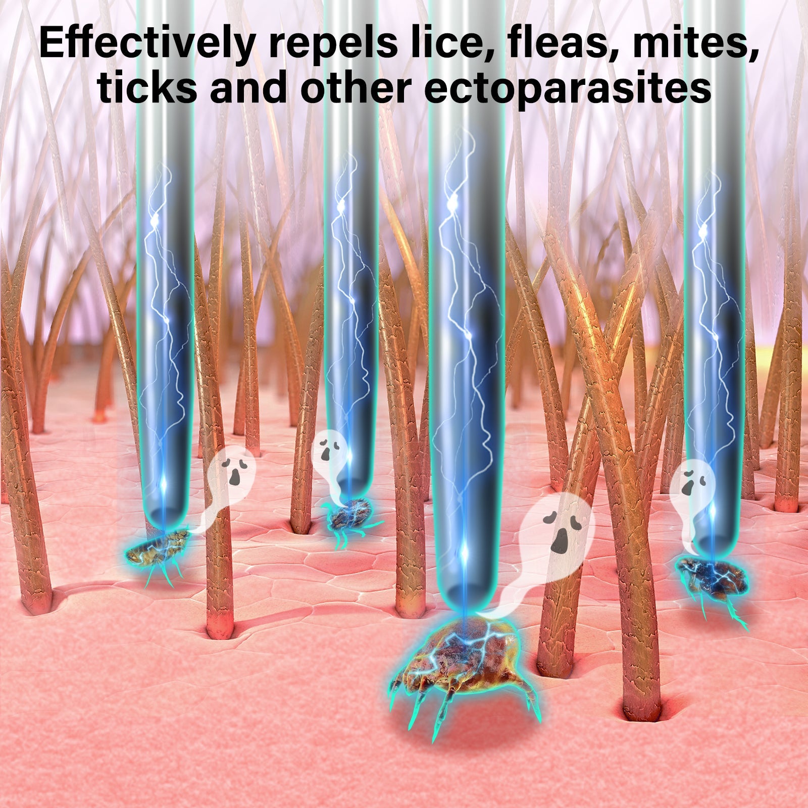 Pet Insect Repellent Comb - Color Can Be Communicated With The Shipper