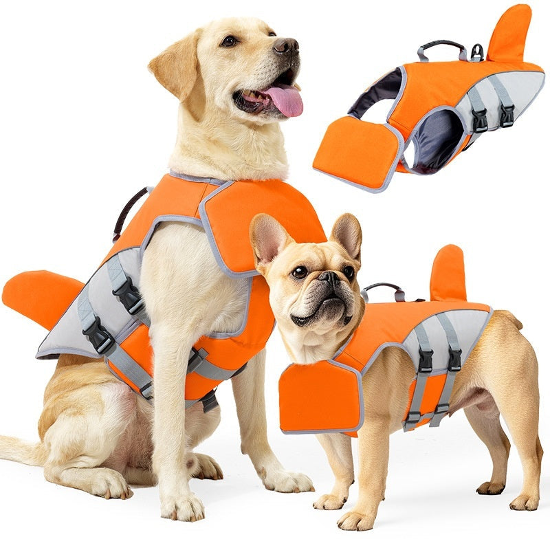 Dog Swimwear With Anti-choking Design And Towable Buoyancy
