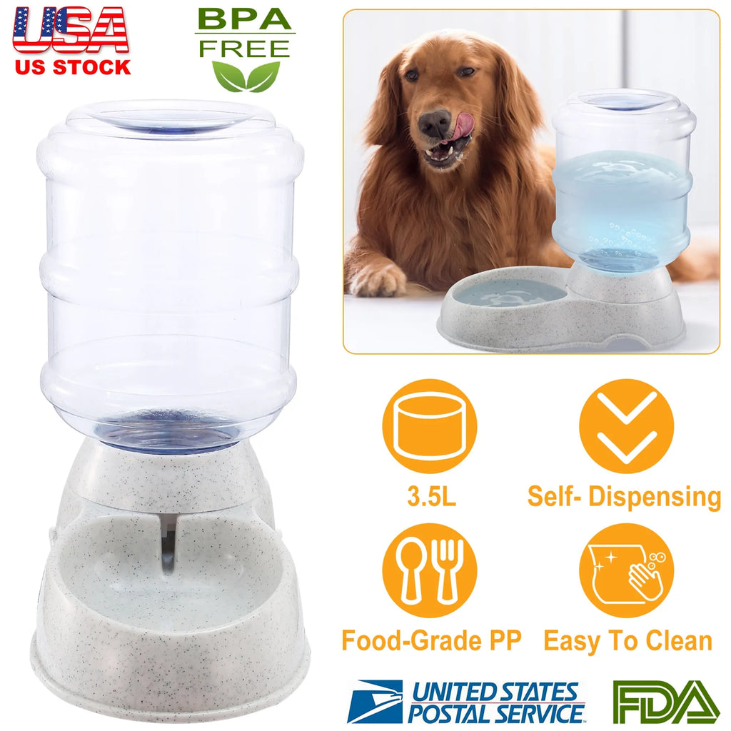 3.5L/1Gal Pet Water Dispenser Self-Dispensing Gravity
