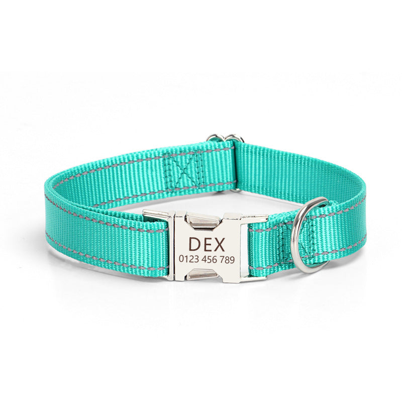 Nylon Reflective String Dog Collar