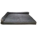 Removable And Washable L-Shaped Pet Sofa Dog Bed With Sponge Padding And Rose Velvet For Warmth