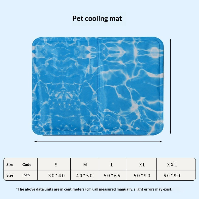 Water-wave-pattern Pet Gel-sponge Cooling Mat