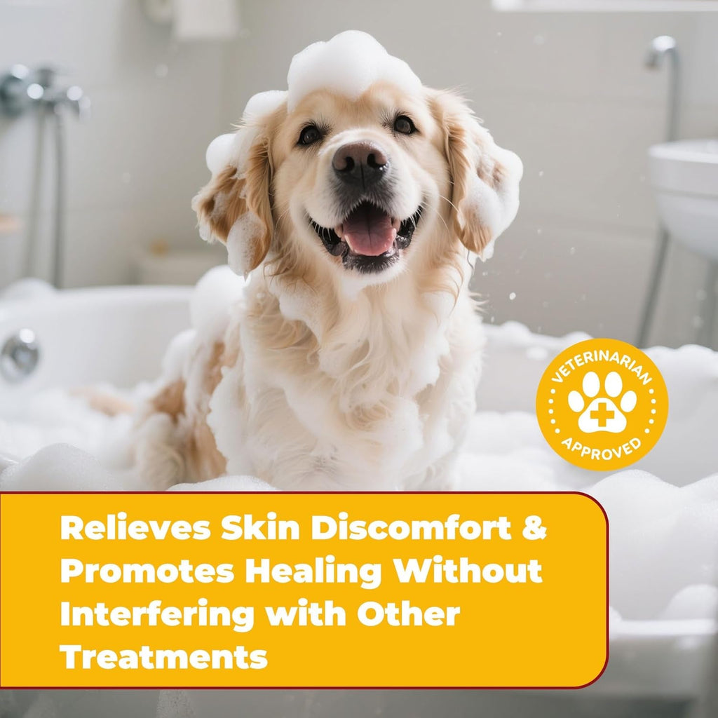Anti Itch Dog Shampoo Yeast Infection Hot Spot Allergy Relief 16oz