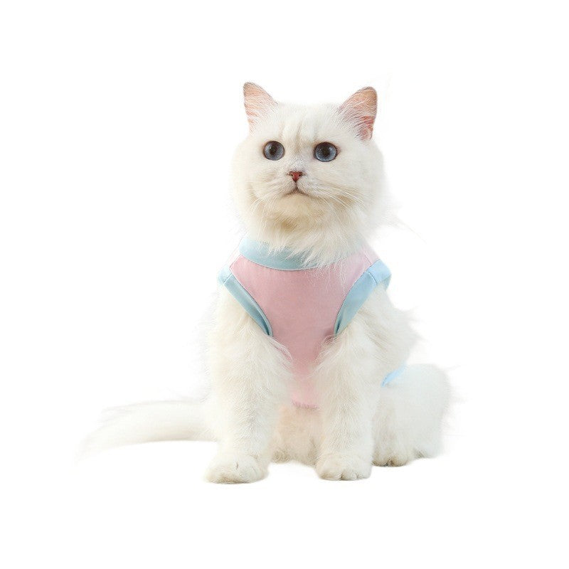 Pet Ice Silk Sun Protection Clothing Pet Vest Cat Clothes