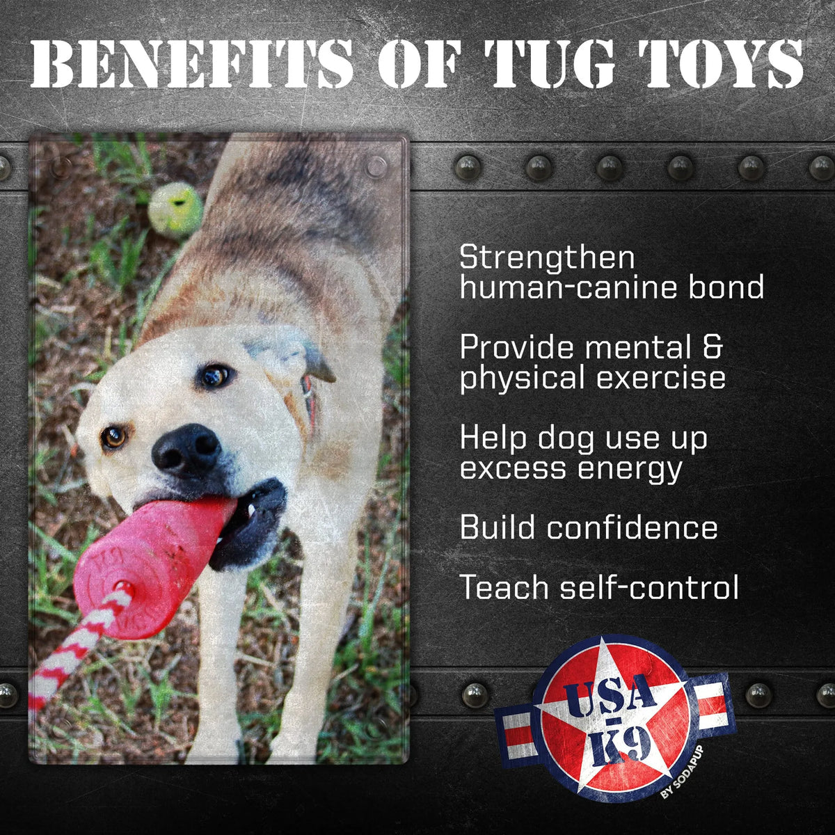 USA-K9 Firecracker Durable Rubber Floating Training Dummy