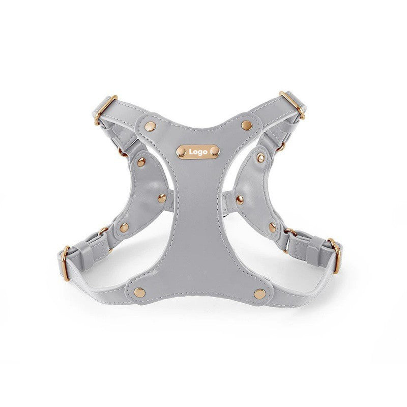 Small Dog Soft Leather Pet Box Harness