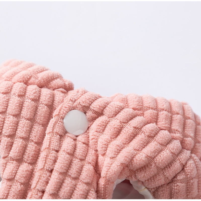 Thick And Warm Dog Clothes For Autumn And Winter, Small And Medium-sized Dog Teddy Bichon, Checked Corduroy Vest, Pet Cotton Coat