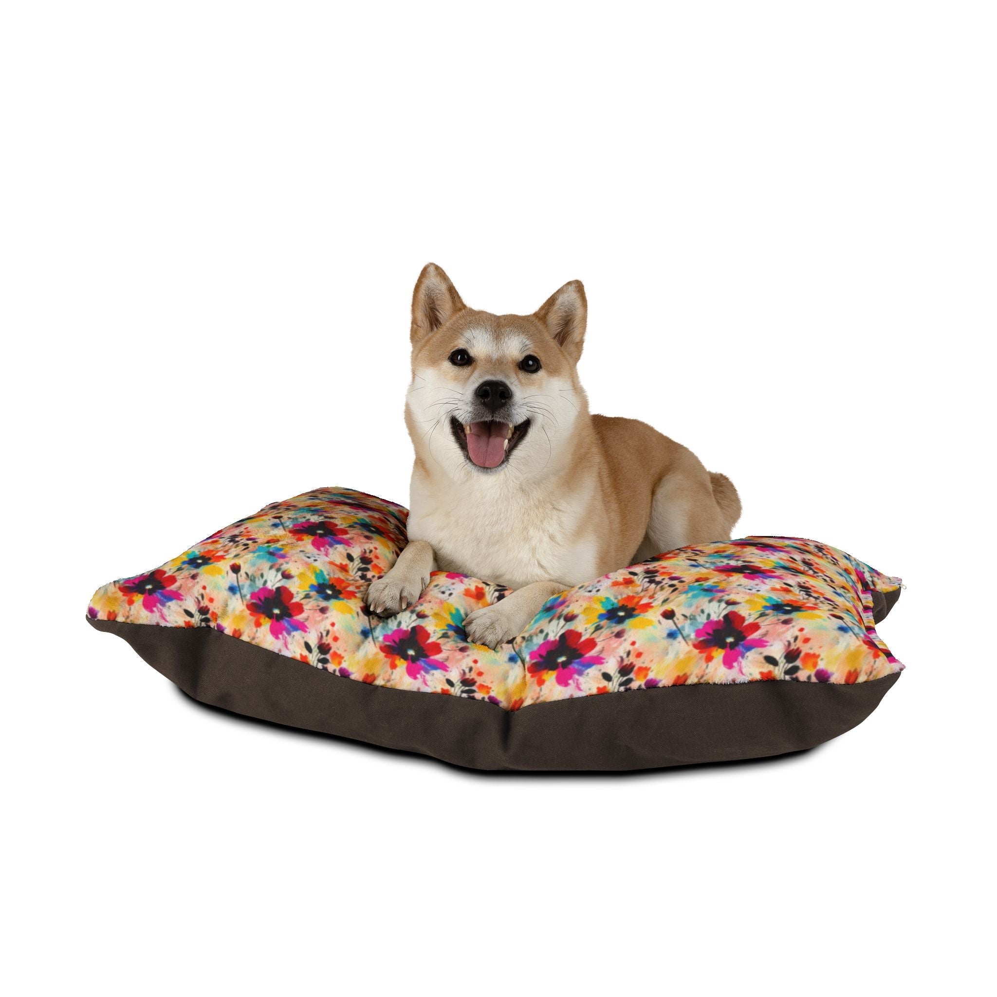 Wildflower Confetti in Watercolor Bloom - Pet Bed Pet Zen