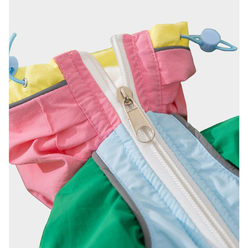 Waterproof 4-Leg Dog Jumpsuit With Hood, New Release Pet Outdoor Raincoat For Hiking & Travel