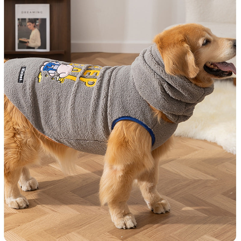 For Autumn And Winter, It's A Set Of Warm Pet Dog Clothing For Large And Medium-sized Dogs, Such As Golden Retrievers And Large Dogs