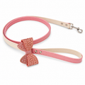 Luxury Rhinestone Bow Dog Leash Bling Crystal Puppy Lead
