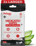 Chlorhexidine Medicated Pet Wipes XL for Dogs & Cats Antibacterial 50ct