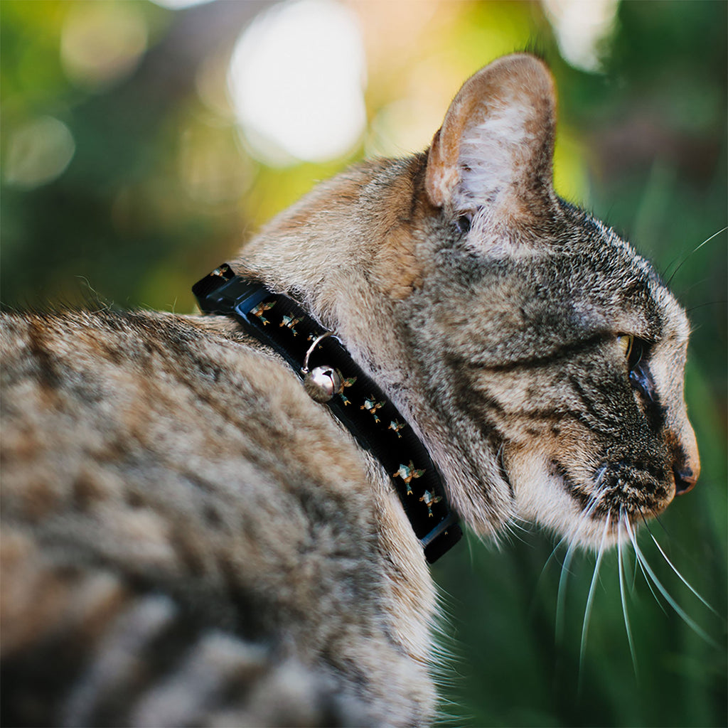 Cat Collar Breakaway - Flying Mallards Black