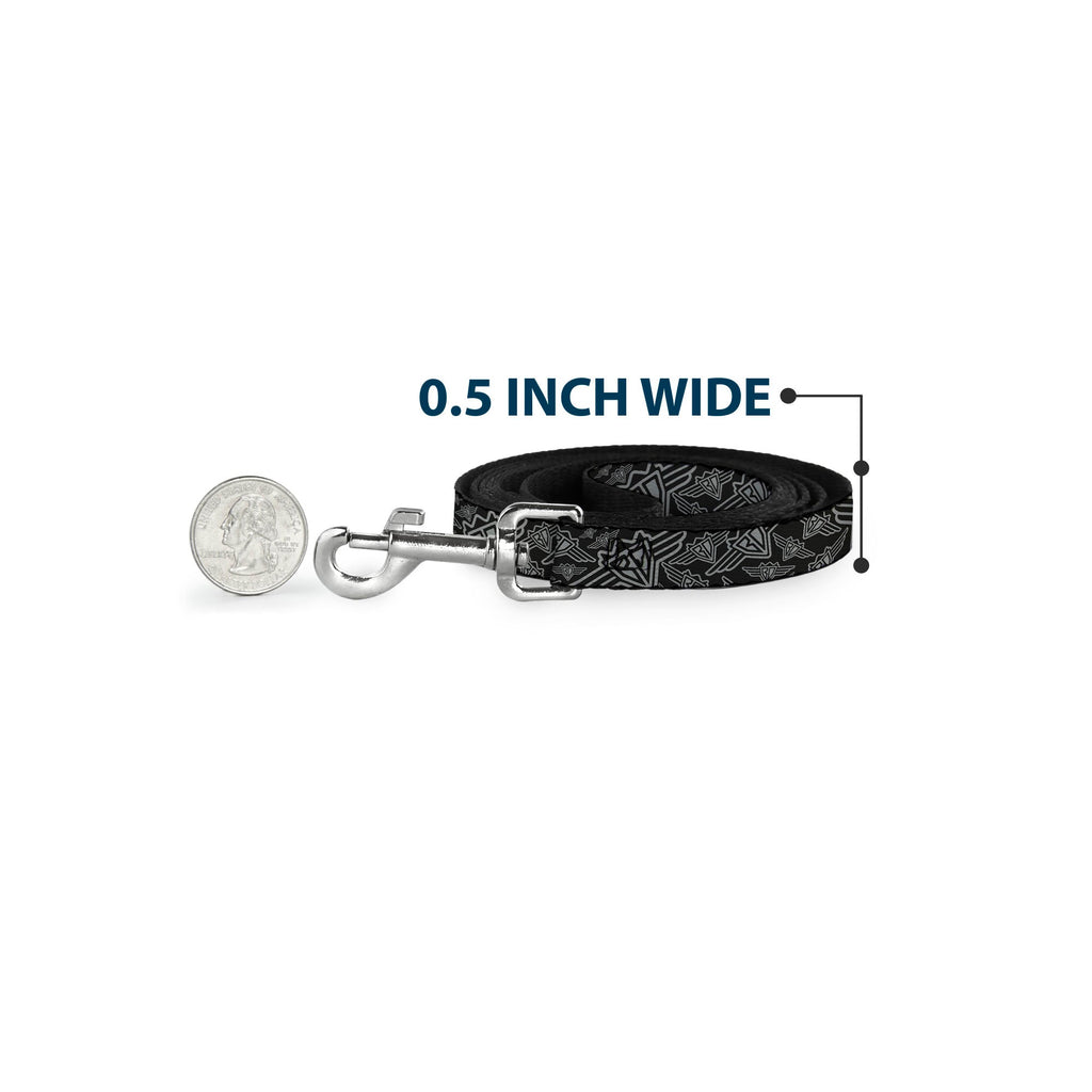 Dog Leash - BD Logo Scattered Black/Gray