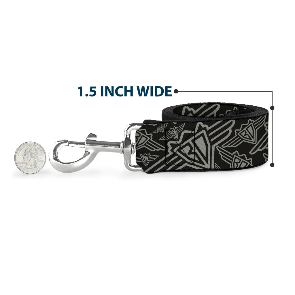 Dog Leash - BD Logo Scattered Black/Gray