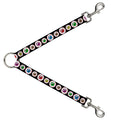 Dog Leash Splitter - Eyeballs Black/Multi Color