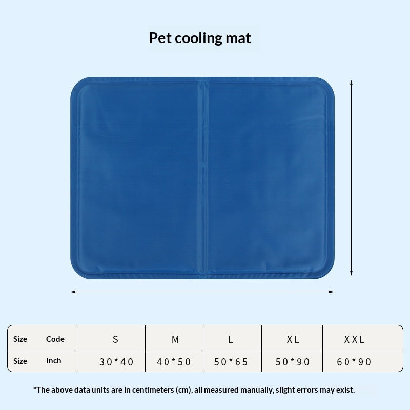 Water-wave-pattern Pet Gel-sponge Cooling Mat