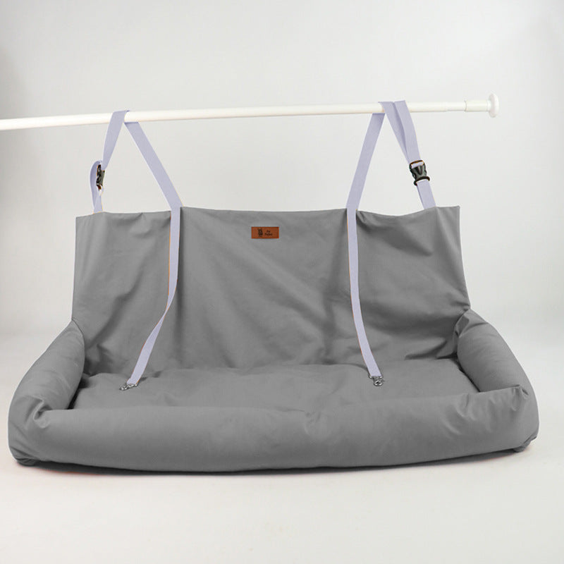 High-end Car Dog Bed Dual-seat Rear Pet Kennel Mat Waterproof Car Safety Seat