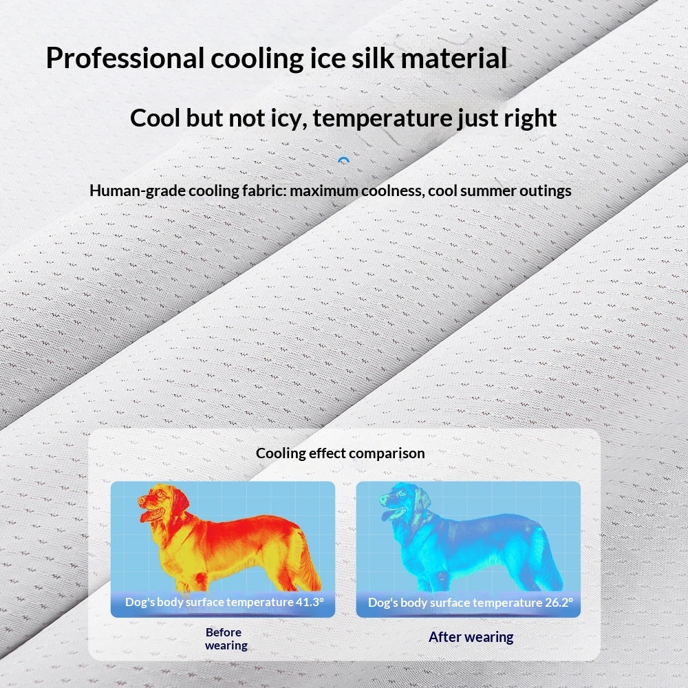 Cooling Vest For Medium And Large Dogs Pet Clothing For Heatstroke Prevention