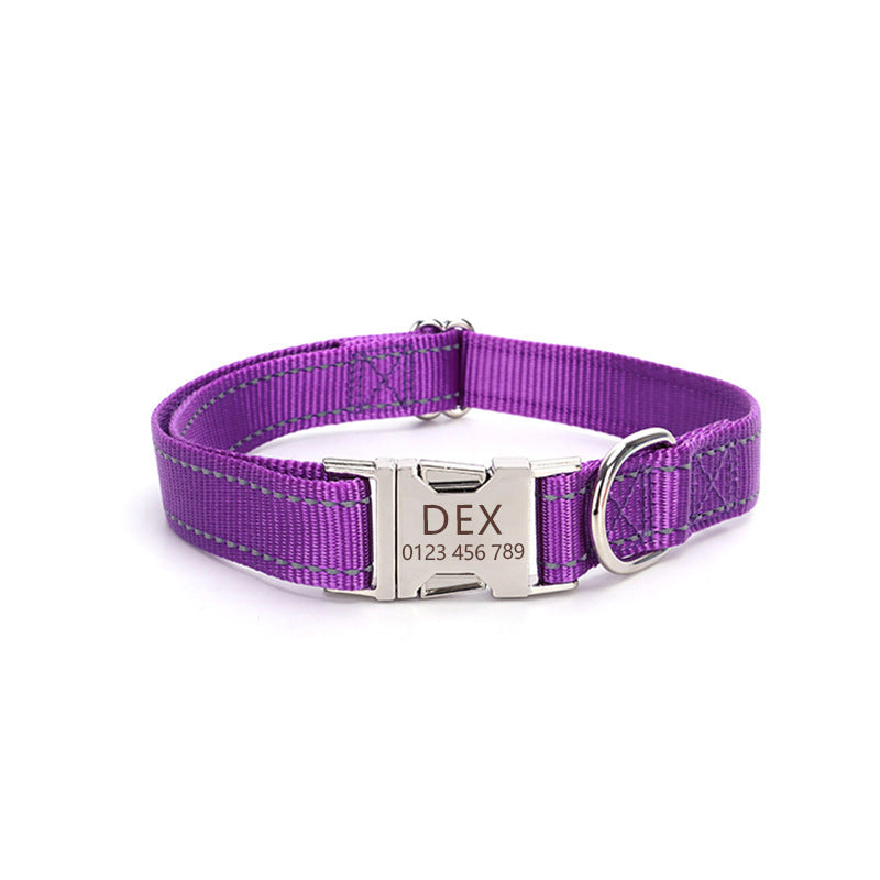 Nylon Reflective String Dog Collar