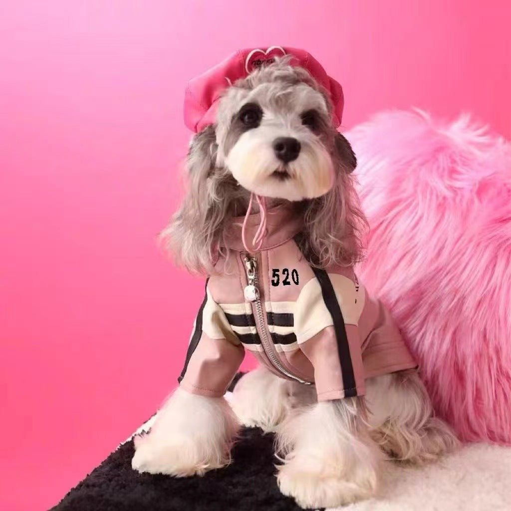 Dog Autumnwinter Clothing Motorcycle Jacket Coat