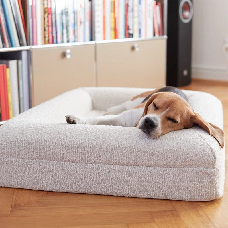 High-end Dog Bed With Memory Foam Waterproof And Removable For Washing