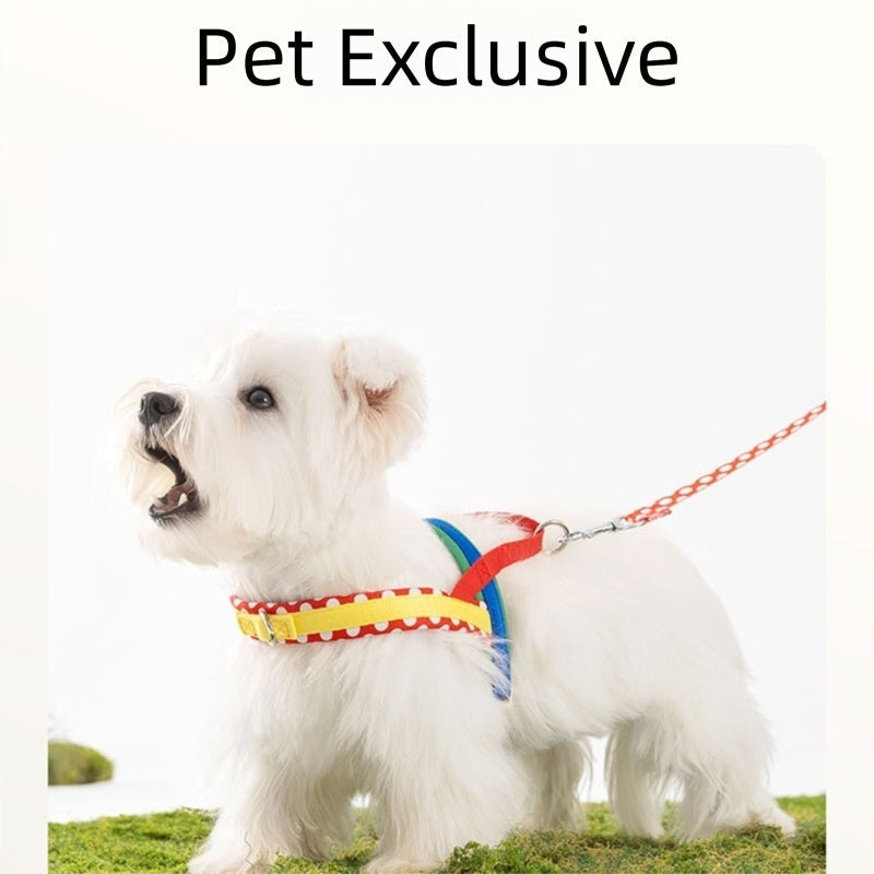 Saddle-type Chest And Back Dog Leash, Dog Walking Leash For Small And Medium-sized Dogs, Explosion-proof And Impact-resistant Pet Dog Leash