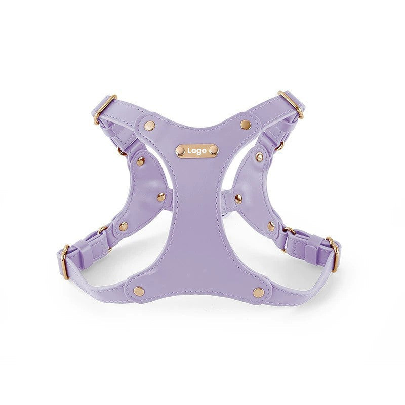 Small Dog Soft Leather Pet Box Harness