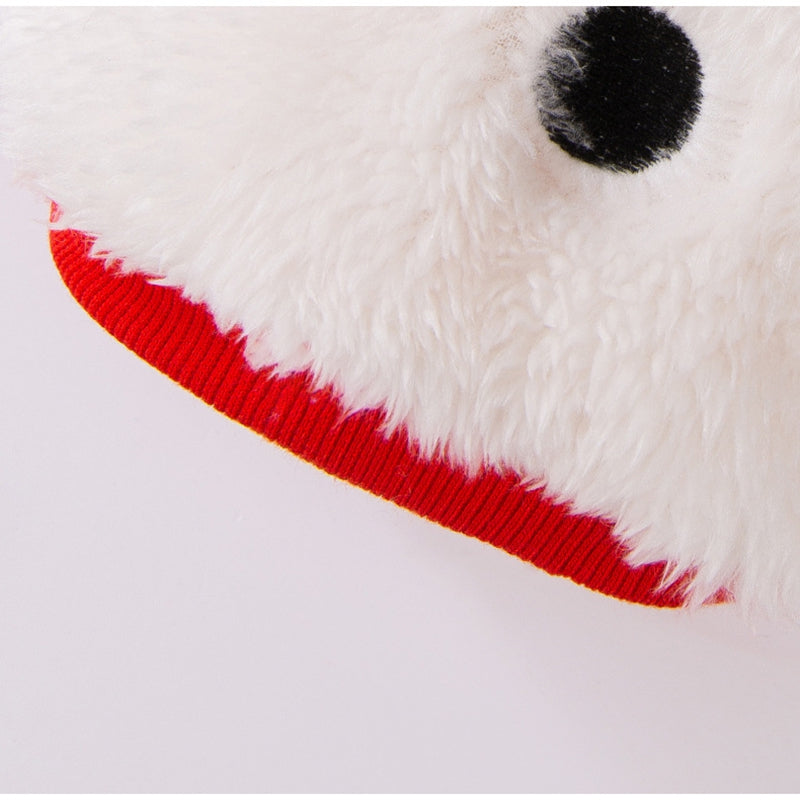 Cute Plush Bear Pet Jacket With Leash Ring, Adorable 3D Bear Face Dog Coat For Small Dogs