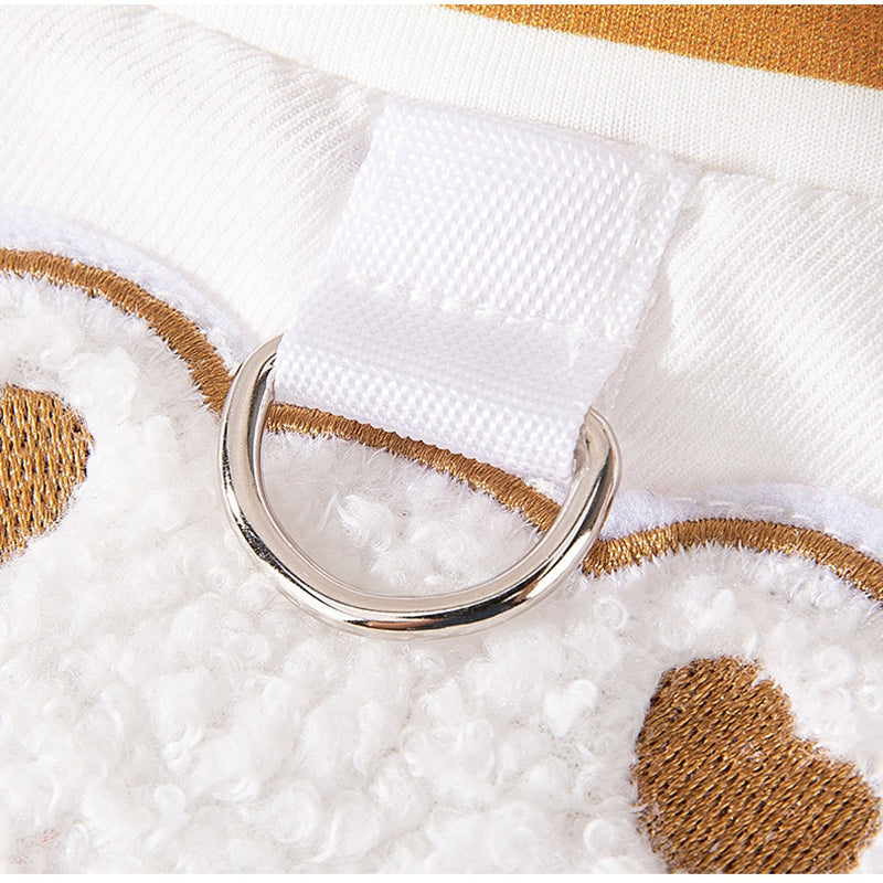 Winter Thickened Dog Clothes, Bear Baseball Jackets, Towing Cotton-padded Clothes, Autumn And Winter Warm Clothing For Small And Medium-sized Dog Pets