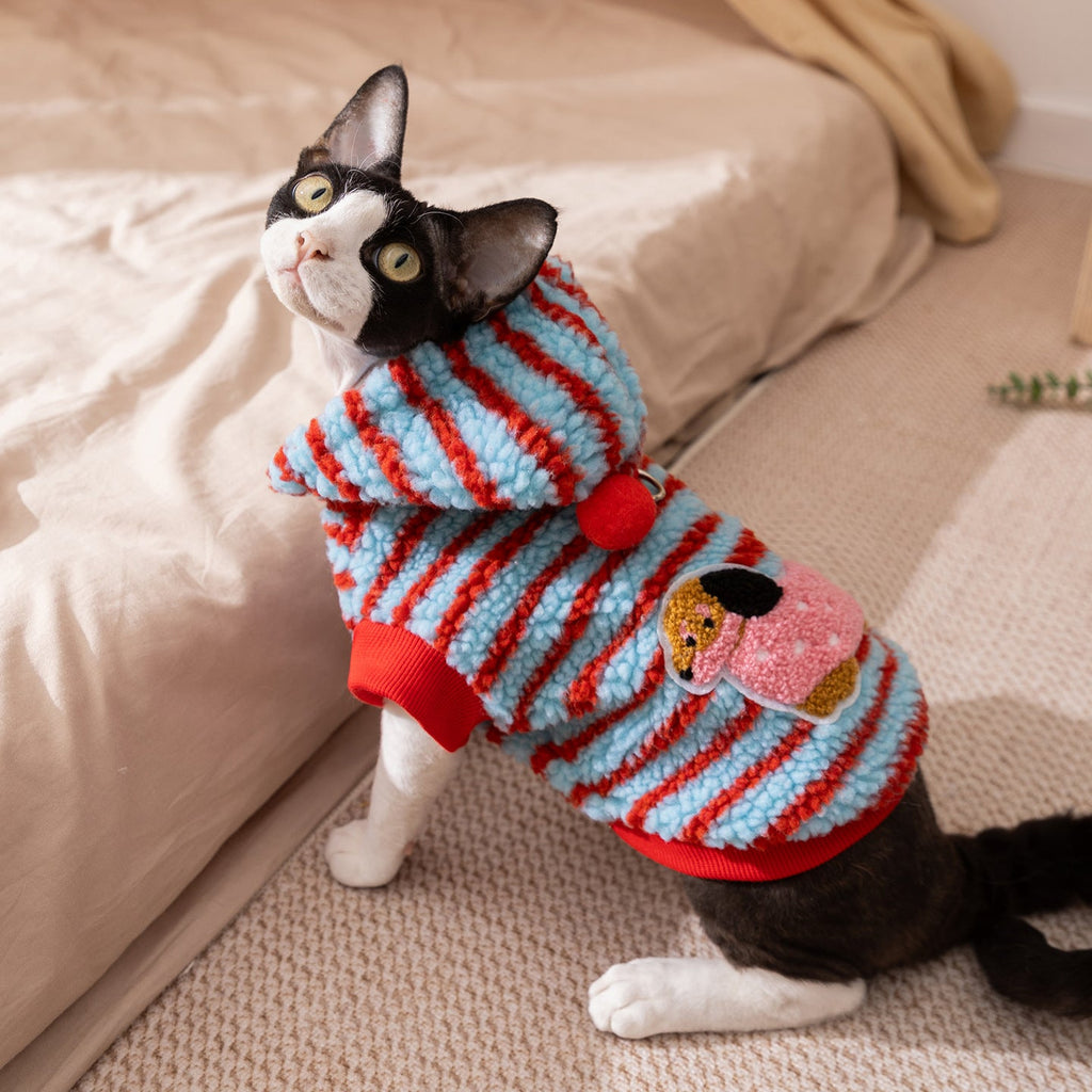 Dog Clothes Fleece Jacket Autumnwinter Style Warm Two-legged Sweater