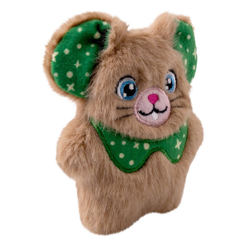 KONG Holiday Cat Snuzzles Mouse Plush Catnip Cat Toy, Assorted Colors