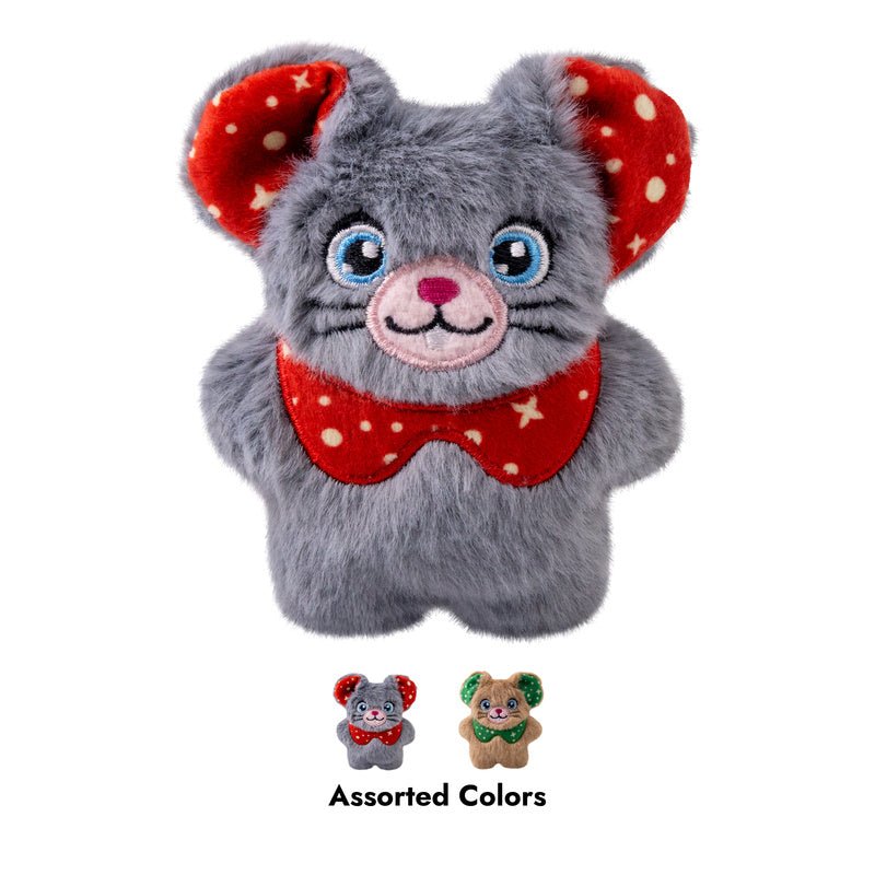 KONG Holiday Cat Snuzzles Mouse Plush Catnip Cat Toy, Assorted Colors