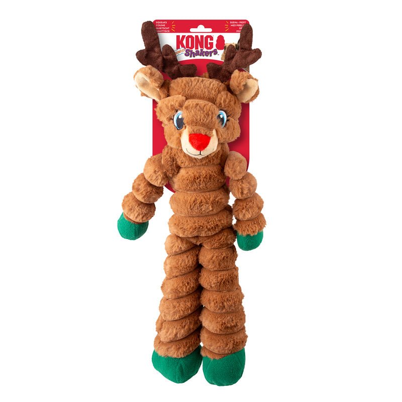 KONG Holiday Shakers™ Crumples Dog Toy, Reindeer, XL