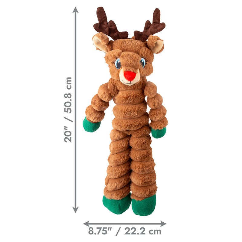 KONG Holiday Shakers™ Crumples Dog Toy, Reindeer, XL