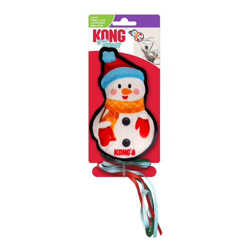 KONG Holiday Snowman Teaser Catnip Cat Toy