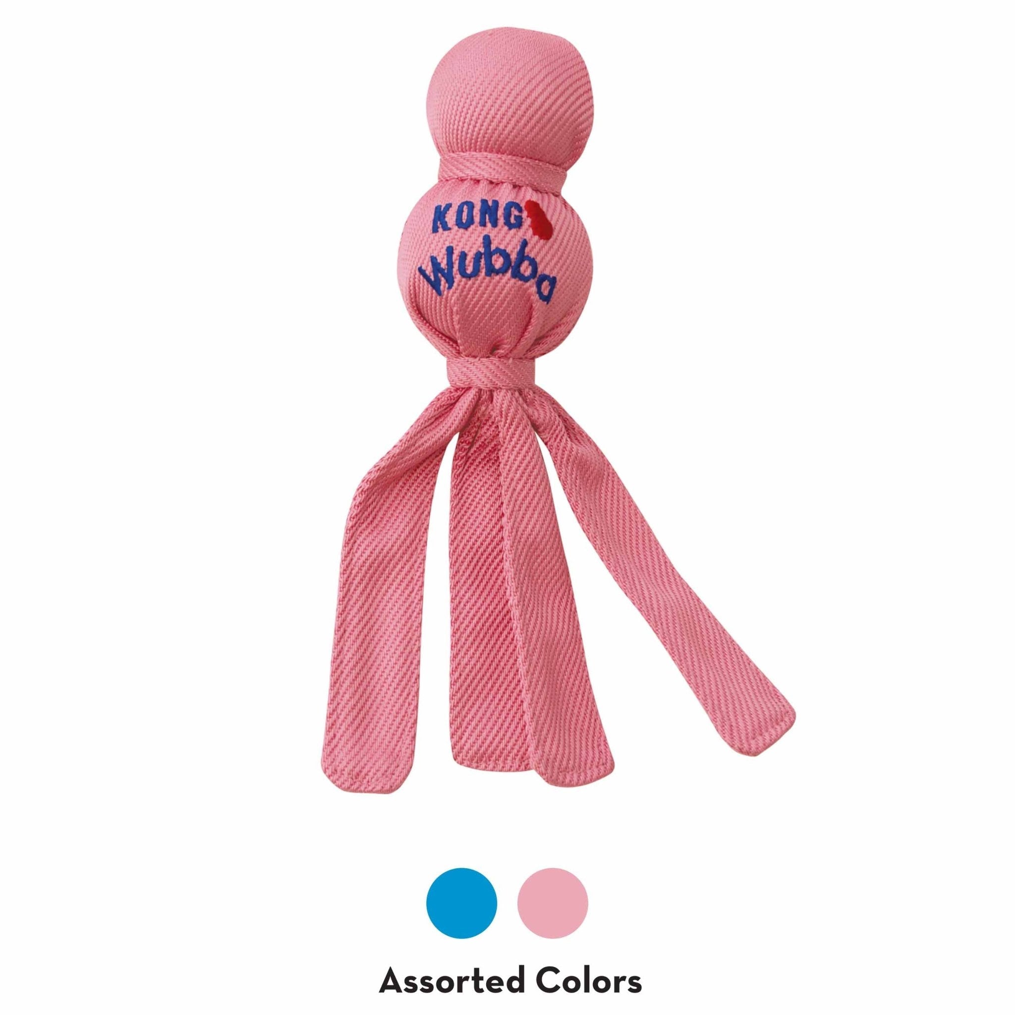 KONG Wubba Dog Toy – Interactive Squeaky Tug & Fetch Toy for Dogs (Assorted Colors, 1 Count)