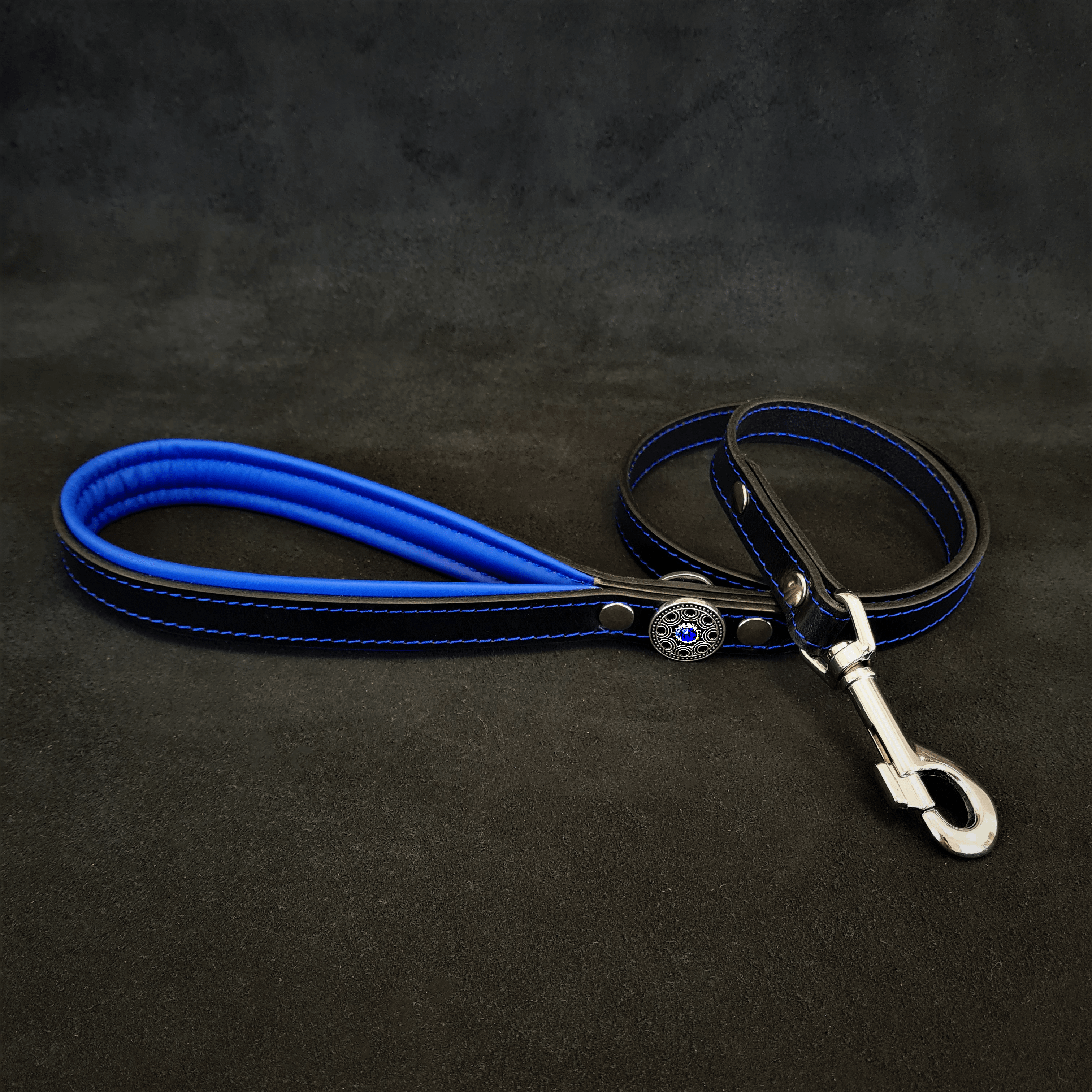 ''Bijou'' harness Black & Blue for big dogs